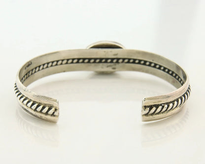 Navajo Cuff Bracelet 925 Sterling Silver Turquoise Vintage Handmade