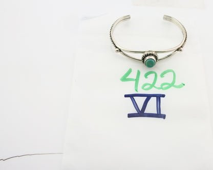 Vintage Navajo Bracelet 925 Silver Turquoise Tranditional Handmade Signed Gecko