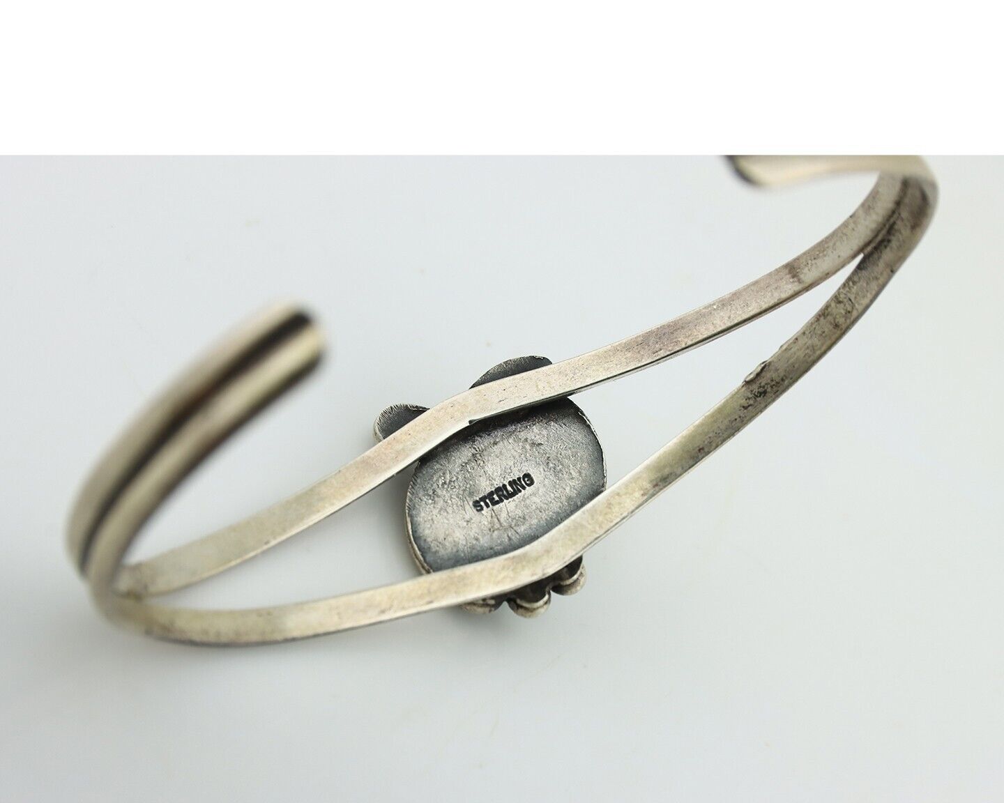 Navajo Slave Bracelet 925 Silver Natural SB Turquoise Native American C.80's