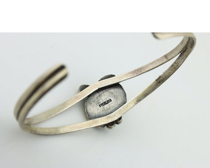 Navajo Slave Bracelet 925 Silver Natural SB Turquoise Native American C.80's
