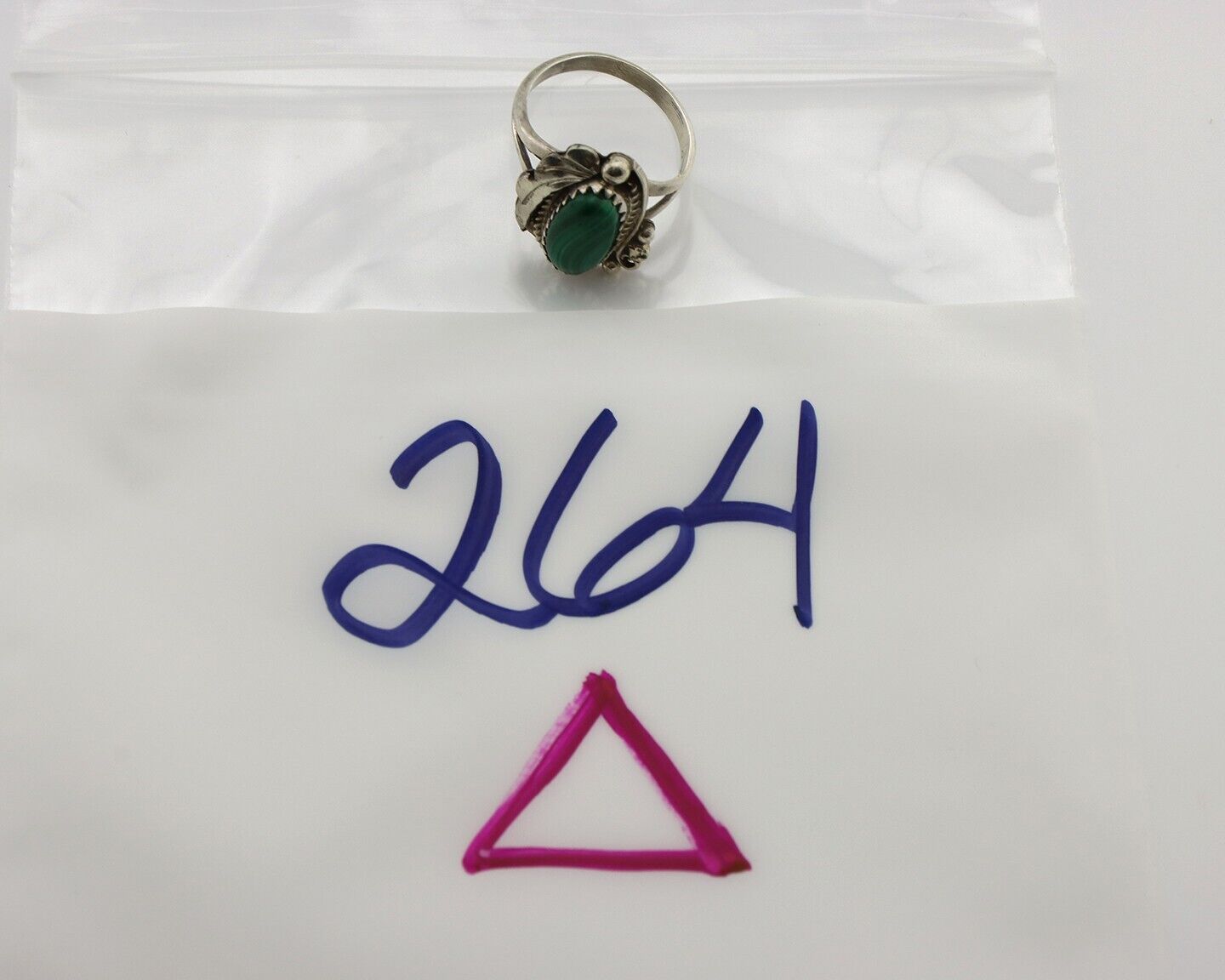 Navajo Ring 925 Silver Natural Mined Malachite Artist Signed Justin Morris C.80s