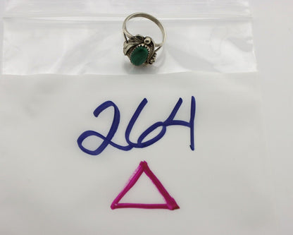 Navajo Ring 925 Silver Natural Mined Malachite Artist Signed Justin Morris C.80s