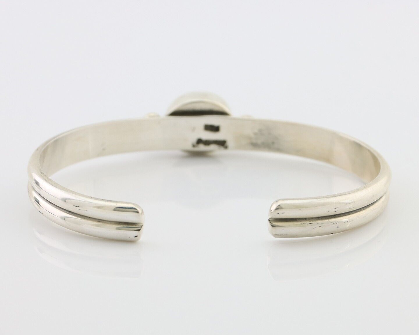 Navajo Cuff Bracelet 925 Silver Natural Blue Turquoise Native American C.80's