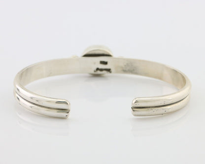 Navajo Cuff Bracelet 925 Silver Natural Blue Turquoise Native American C.80's