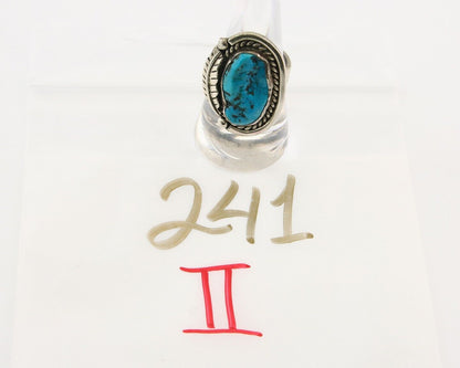 Mexican Handmade Ring 925 Sterling Natural Mined Turquoise C.80's Size 8