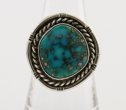 Navajo Handmade Ring 925 Silver Turquoise Native American Artist C.80's