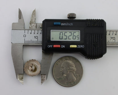 Navajo Small Shield Earrings 925 Silver Native American Artist C.80's