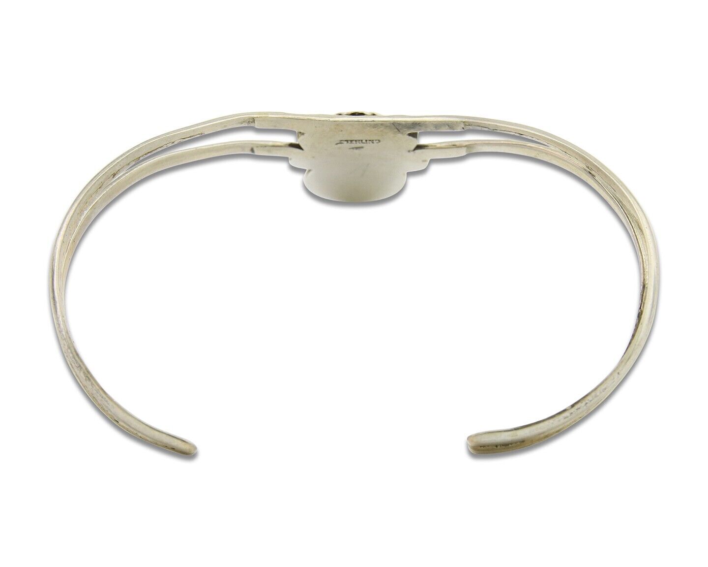 Navajo Cuff Bracelet 925 Silver Turquoise Cuff Native American Artist C.80's