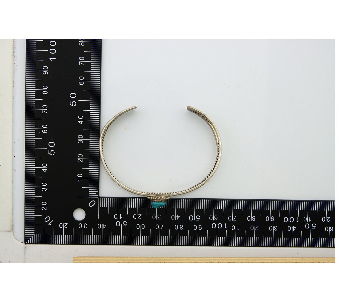 Navajo Cuff Bracelet 925 Silver Turquoise Cuff Artist Signed EG C.80's