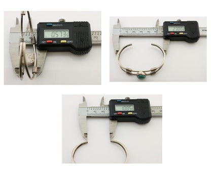 Navajo Bracelet 925 Silver Natural Blue Turquoise Native American C.80's