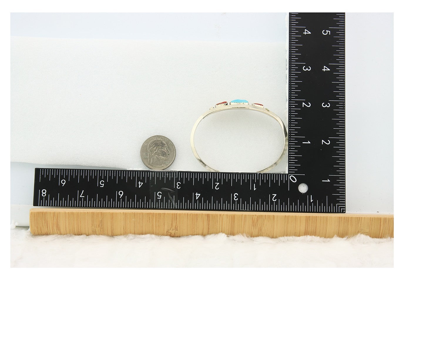 Navajo Cuff Bracelet Sterling Silver Natural Coral Turquoise Sign Justin Morris