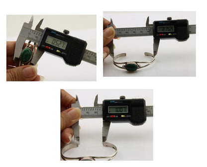 Navajo Natural Southwest Turquoise Bracelet 925 Silver Artist Native American