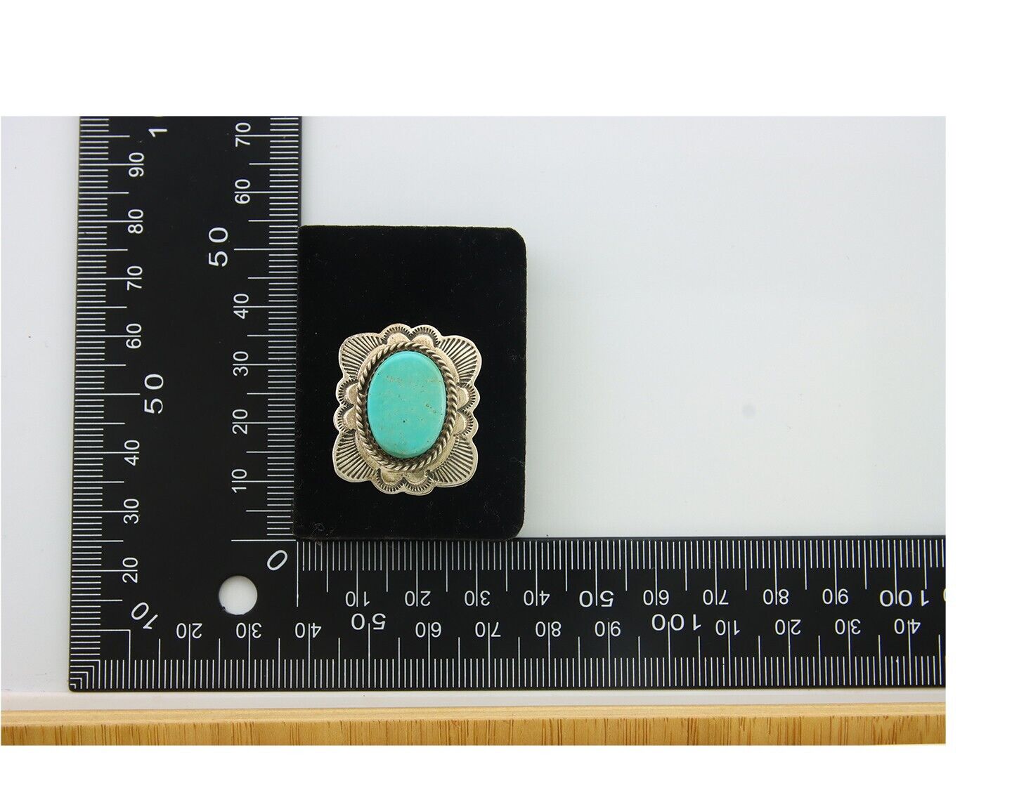 Navajo Earrings 925 Silver Turquoise Artist Signed William Denetdale C.80's