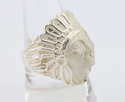 Indian Chief Ring 925 Sterling Silver SOLID CAST 925 STERLING SILVER Size 9.75