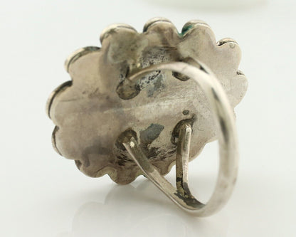 Navajo Ring 925 Silver Natural Blue Turquoise Native American Artist C.80's