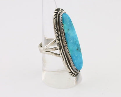 Navajo Handmade Ring 925 Silver Turquoise Native American Artist C.80's