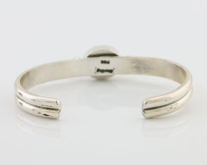 Navajo Cuff Bracelet 925 Silver Natural Blue Turquoise Native American C.80's