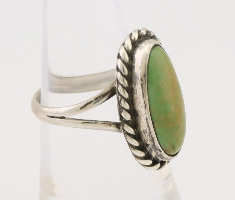 Navajo Handmade Ring 925 Silver Turquoise Native American Artist C.80's