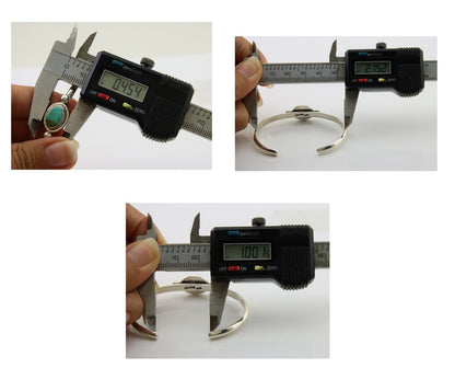 Navajo Kingman Turquoise Bracelet 925 Silver Artist Native American C.80's