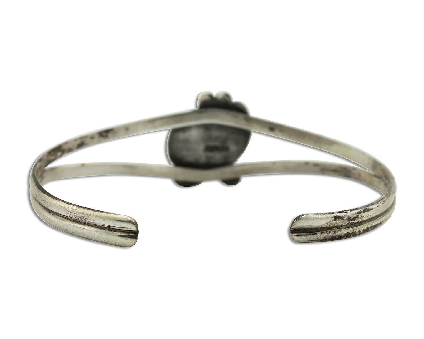 Navajo Slave Bracelet 925 Silver Arizona Turquoise Native American Artist C.80's