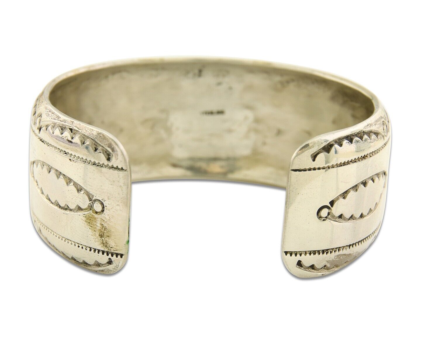 Navajo Bracelet 925 Silver Inlaid Coral & Turquoise Cuff Artist Signed LB C.80's