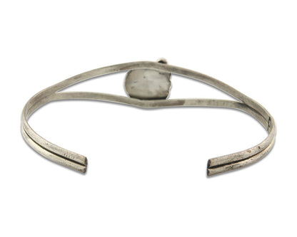 Vintage Navajo Bracelet 925 Silver Blue Turquoise Handmade Signed P