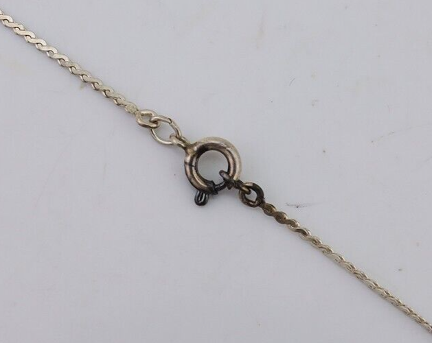 Navajo Turquoise Necklace 925 Silver Native American Artist C.80's