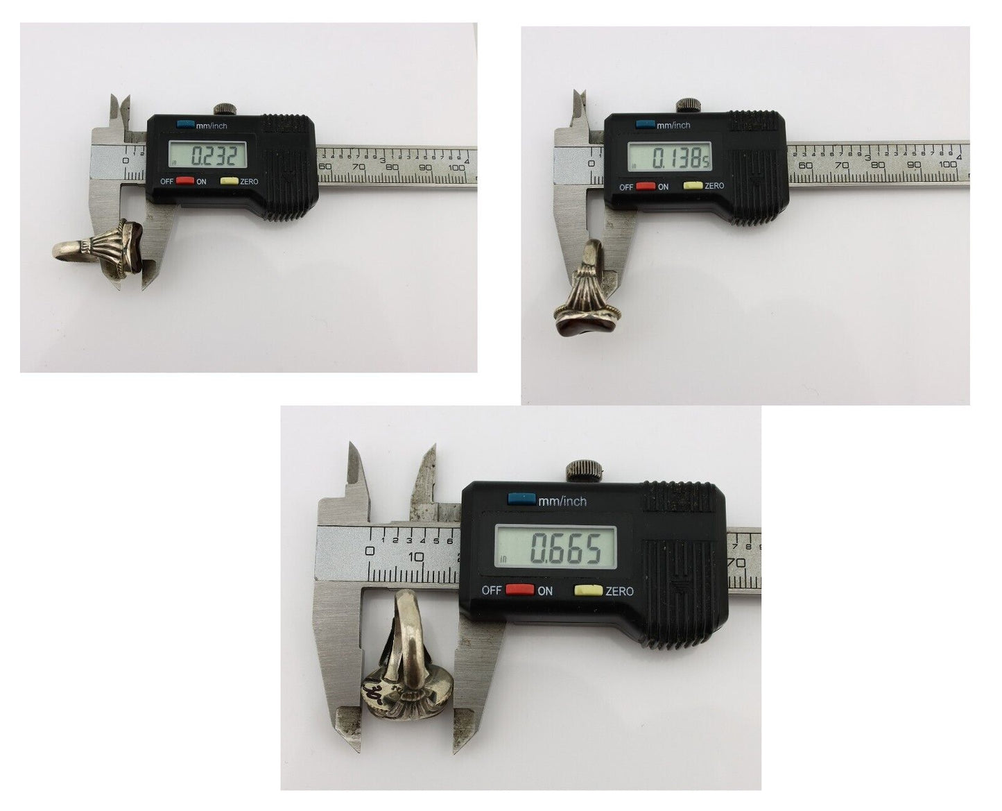 Navajo Handmade Ring 925 Silver Natural High Grade Fire Opal Native Artist C.80s