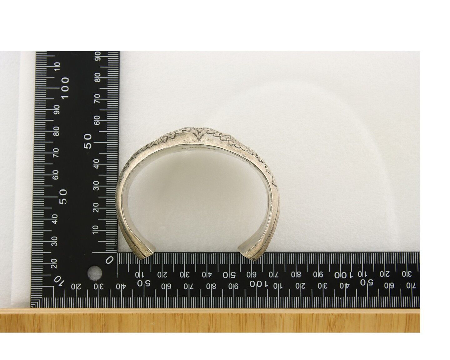 Navajo Bracelet .925 Silver Red Coral Cuff Artist Signed P Benally C.80's