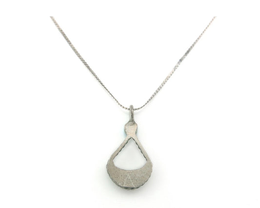 Navajo Necklace Sterling Silver Natural Blue Turquoise Vintage
