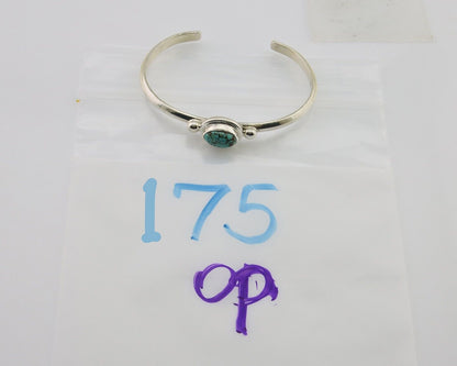 Navajo Kingman Turquoise Bracelet 925 Silver Artist Native American C.80's