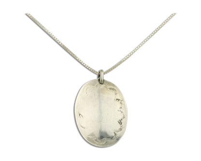 Navajo Necklace 925 Silver Spiderweb Turquoise Native American Artist C.80's