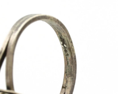 Navajo Ring .925 Silver Royston Turquoise Native American Artist C.1980's