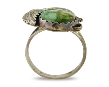 Navajo Ring 925 Sterling Royston Turquoise Native American Artist C.80's