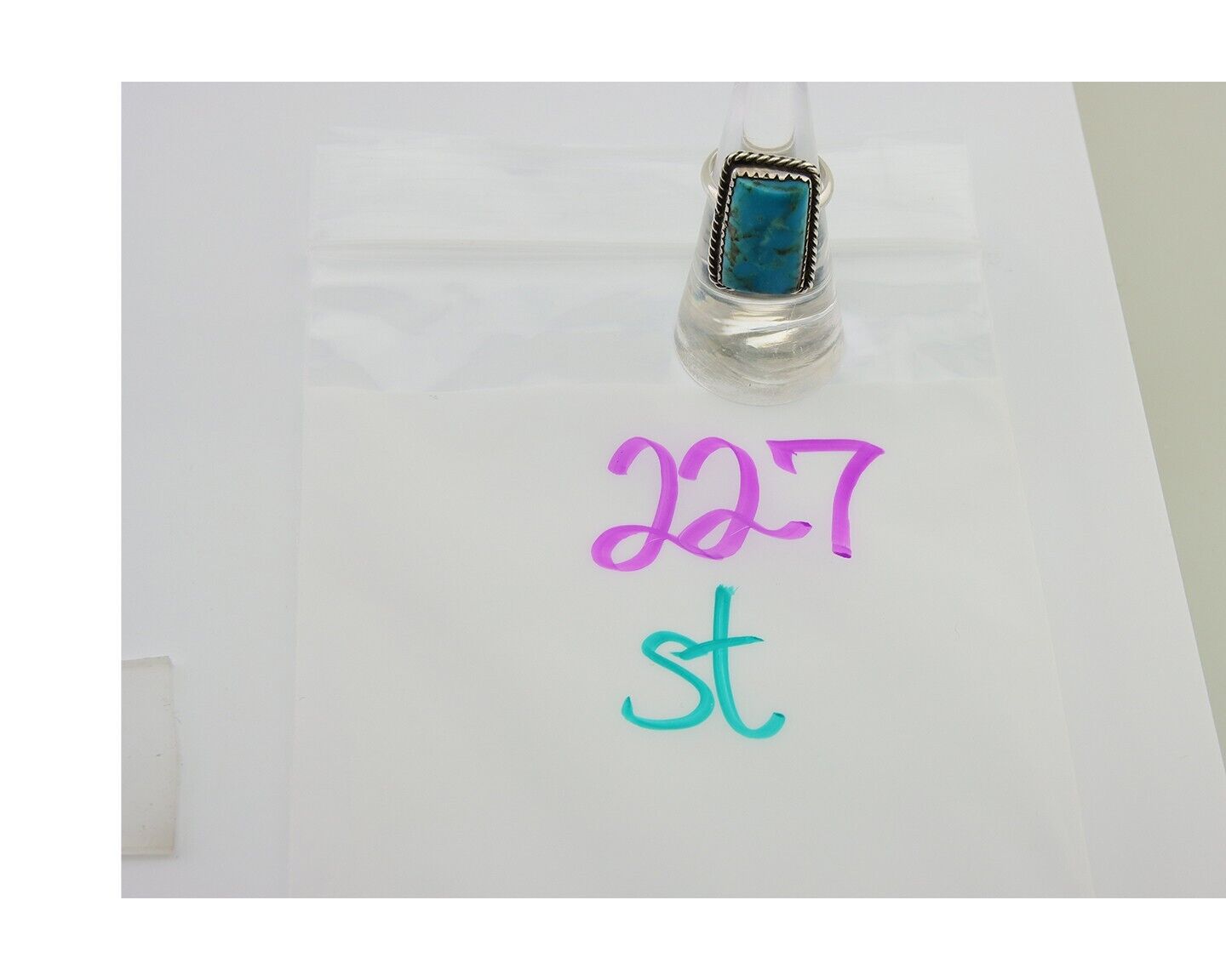 Navajo Handmade Ring 925 Silver Natural Turquoise Native Artist C.80's