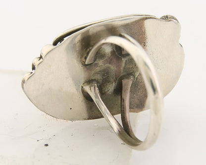 Navajo Ring 925 Sterling Natural Blue Turquoise Native Artist C.80's Size 7.0