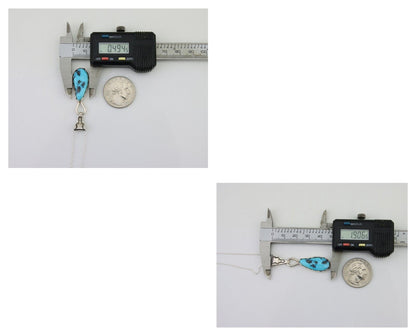 Navajo Necklace 925 Silver Natural Blue Turquoise Artist Tony Guerro C.80's