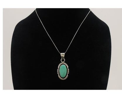 Navajo Necklace 925 Silver Turquoise Native American Artist C.80's