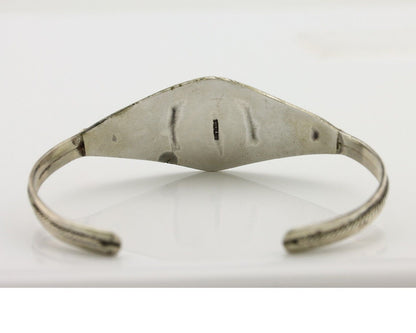 Navajo Bracelet 925 Silver Spiderweb Kingman Turquoise Native American C.80's