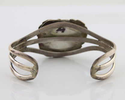 Navajo Bracelet 925 Silver Blue Turquoise Native American Artist C.80's