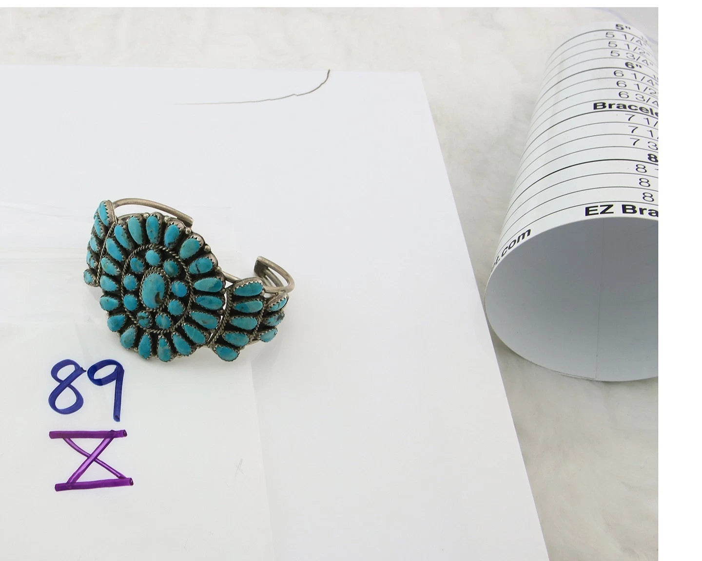 Navajo Cuff Bracelet Sterling Silver Authentic Turquoise Signed Ben Boyd