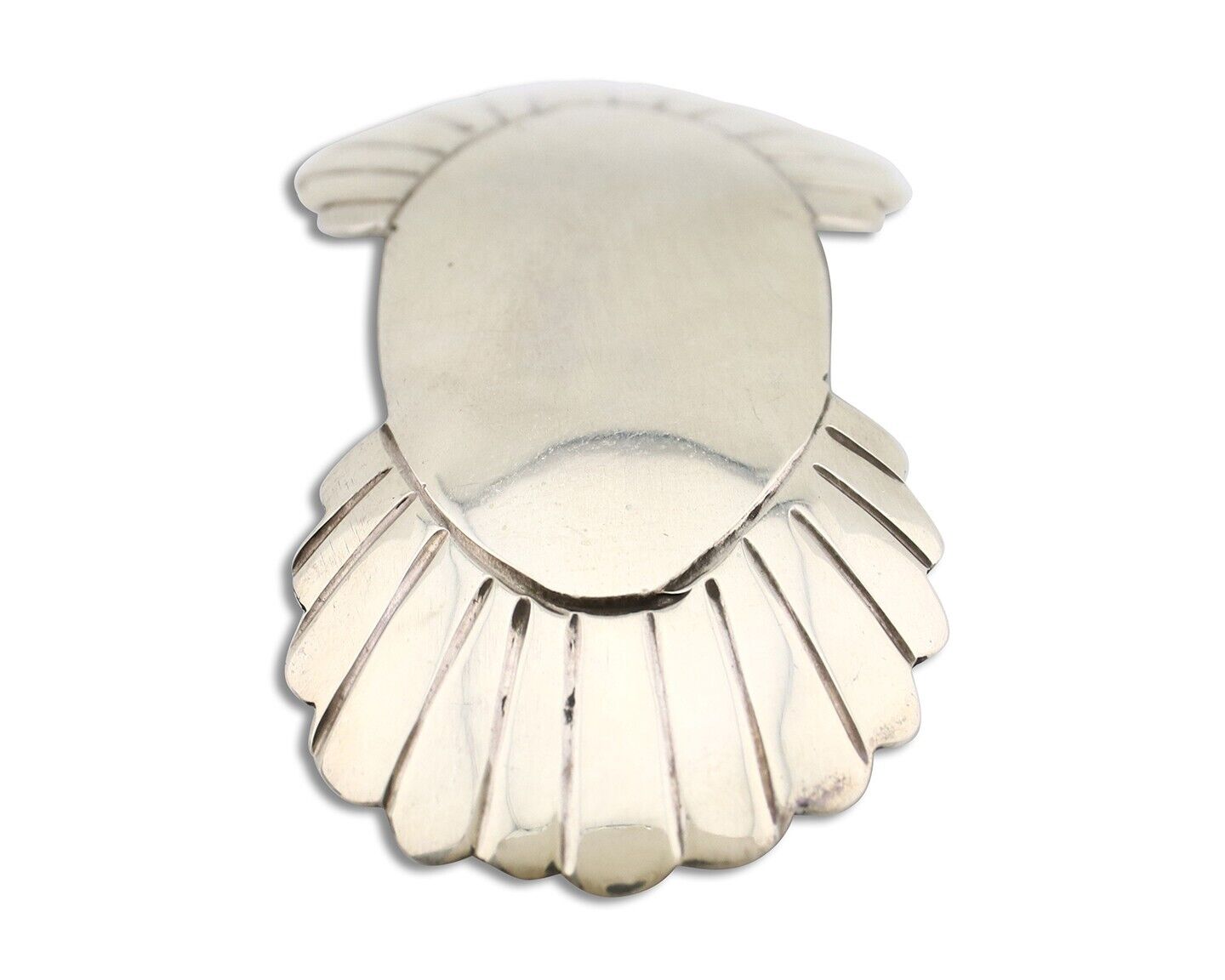 Women's Navajo Hair Clip Hand Stamped 925 Silver Artist Signed C Montoya C.80's