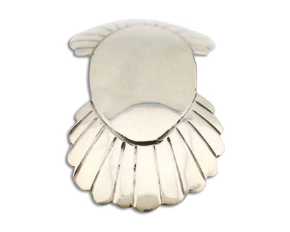 Women's Navajo Hair Clip Hand Stamped 925 Silver Artist Signed C Montoya C.80's