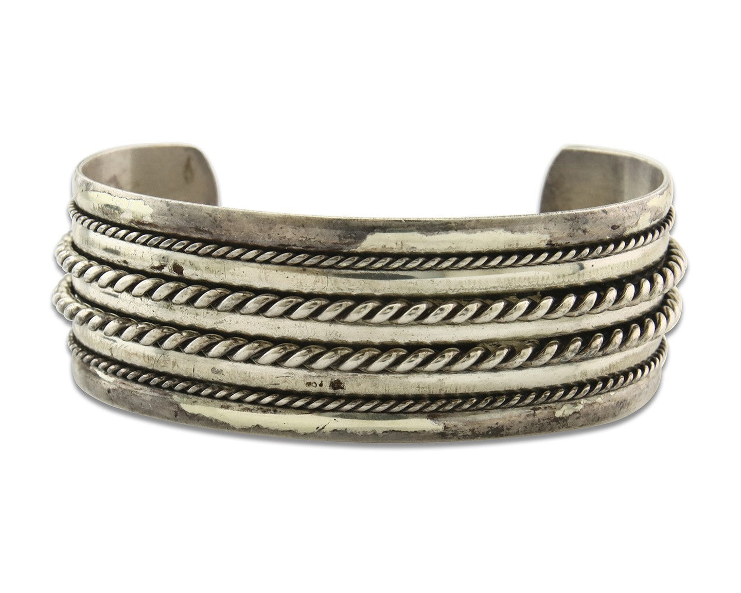 Vintage Navajo Bracelet 925 Silver Handmade Authentic Signed Bell Trading