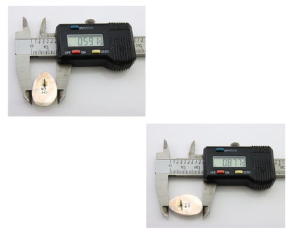 Navajo Shield Earrings 925 Silver Natural Turquoise Artist Signed M.S. C.80's