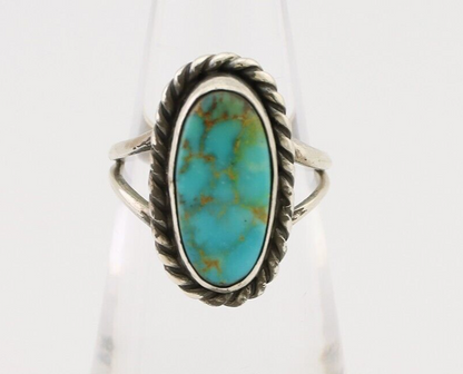Navajo Handmade Ring 925 Silver Turquoise Native American Artist C.80's