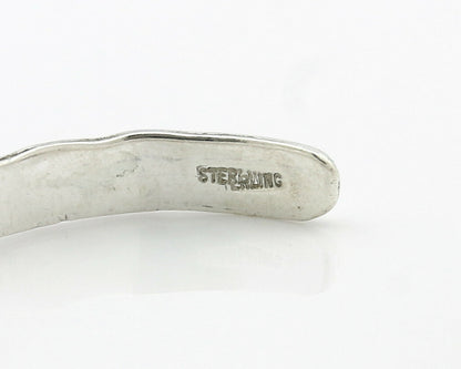 Navajo Bracelet .925 Silver Hand Stamped Arrow Head Artist I Montoya C.80's