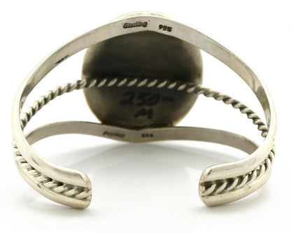 Navajo Bracelet .925 Silver Natural Black Onyx Artist Native American C.90's