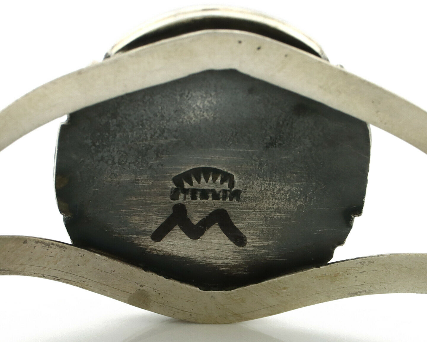 Navajo Bracelet .925 Silver Southwest Turquoise Signed Apache Manufacturing C80s