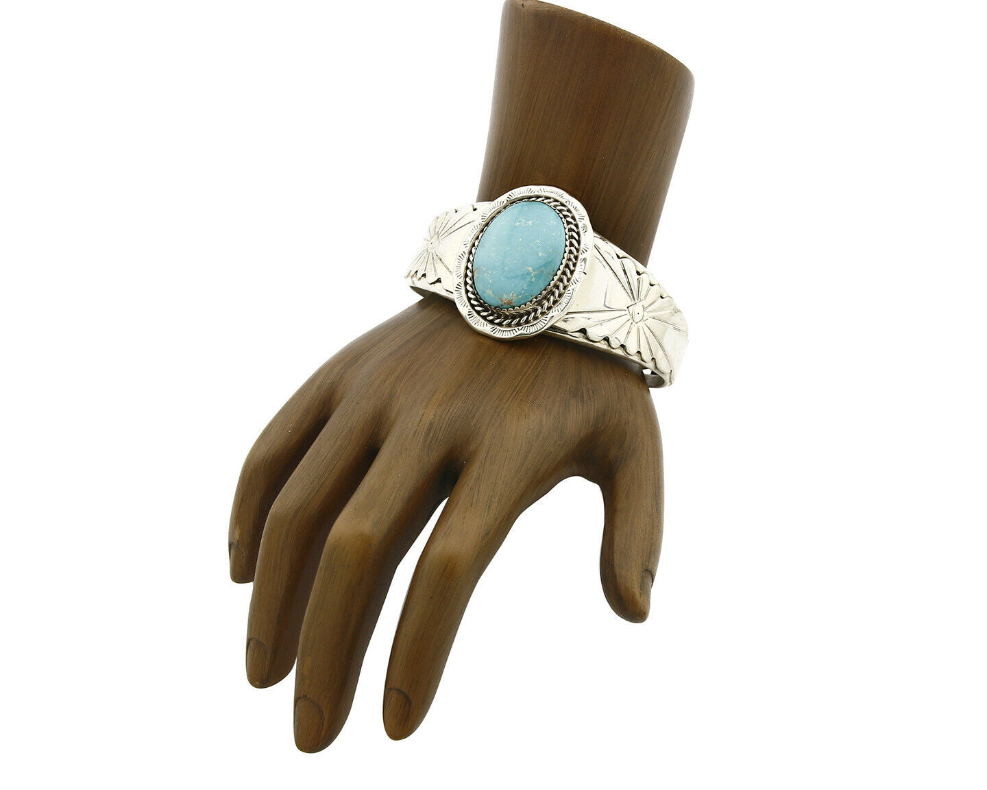 Navajo Bracelet .925 Silver Handmade Overlay Pattern Cuff Signed C.80's